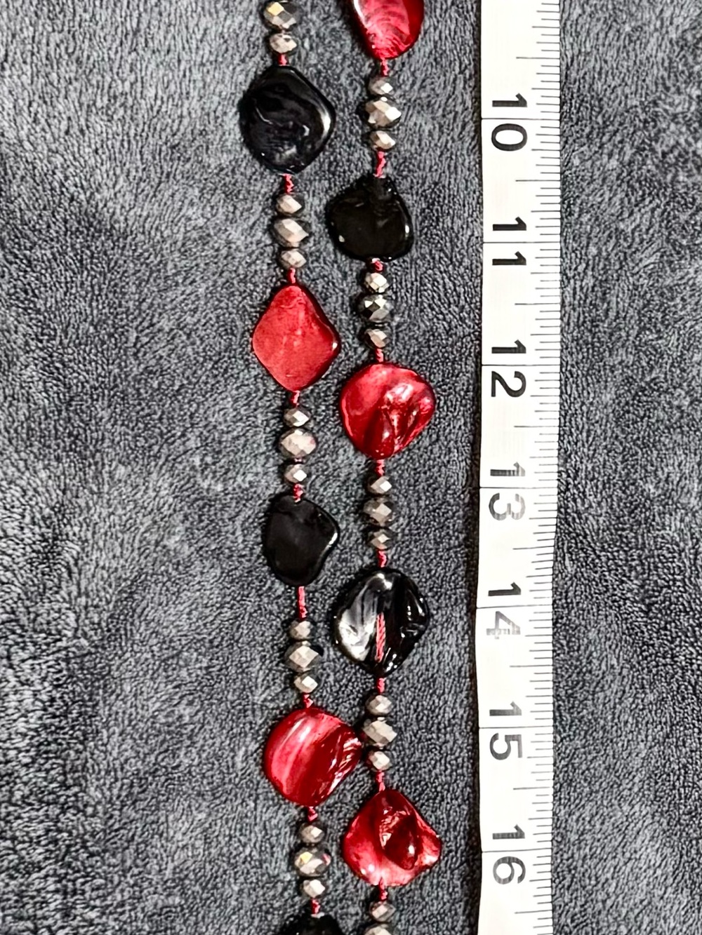 Mixit brand resin Red and Black Beaded Women’s Necklace